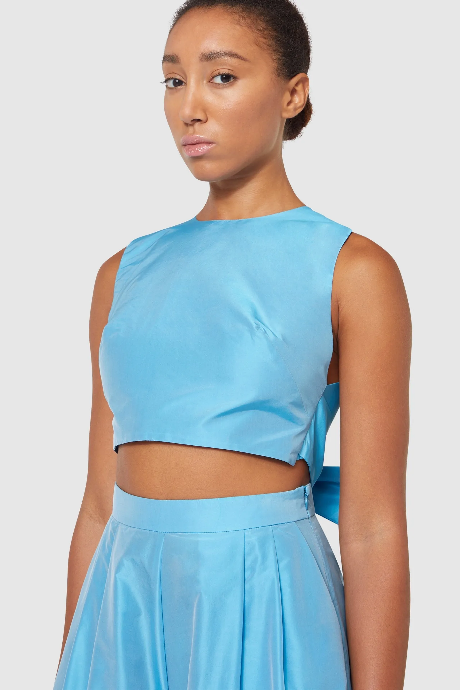 BOW WRAP CROP TOP