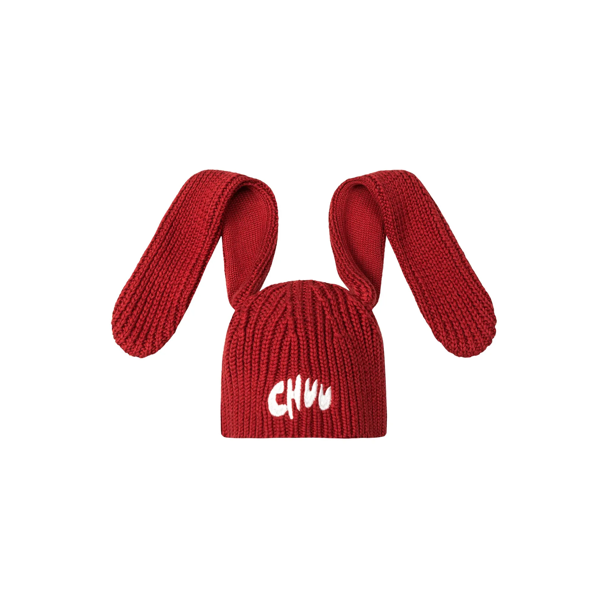 Bunny Ears Ribbed Beanie