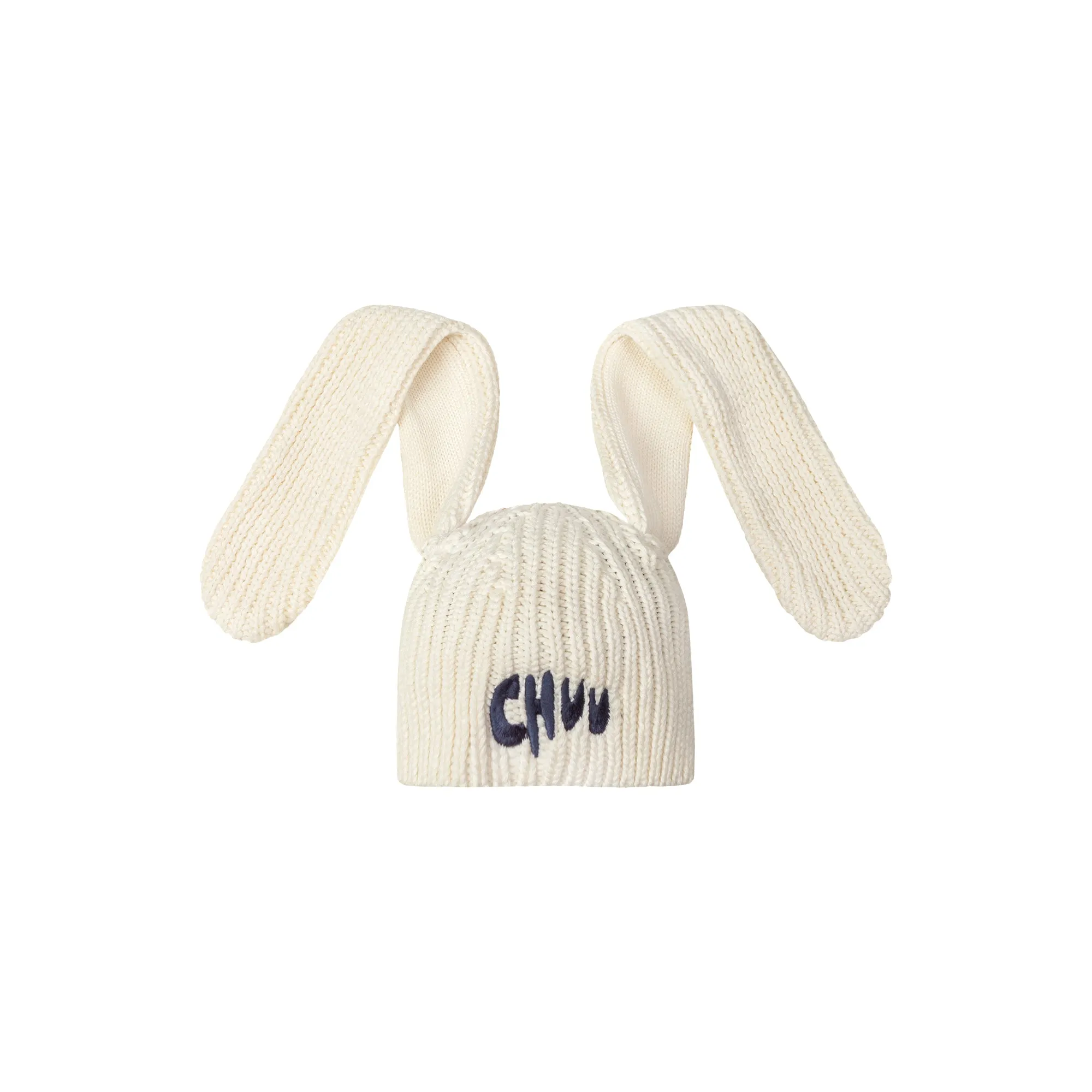 Bunny Ears Ribbed Beanie