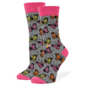 Butterfly Women's Crew Socks