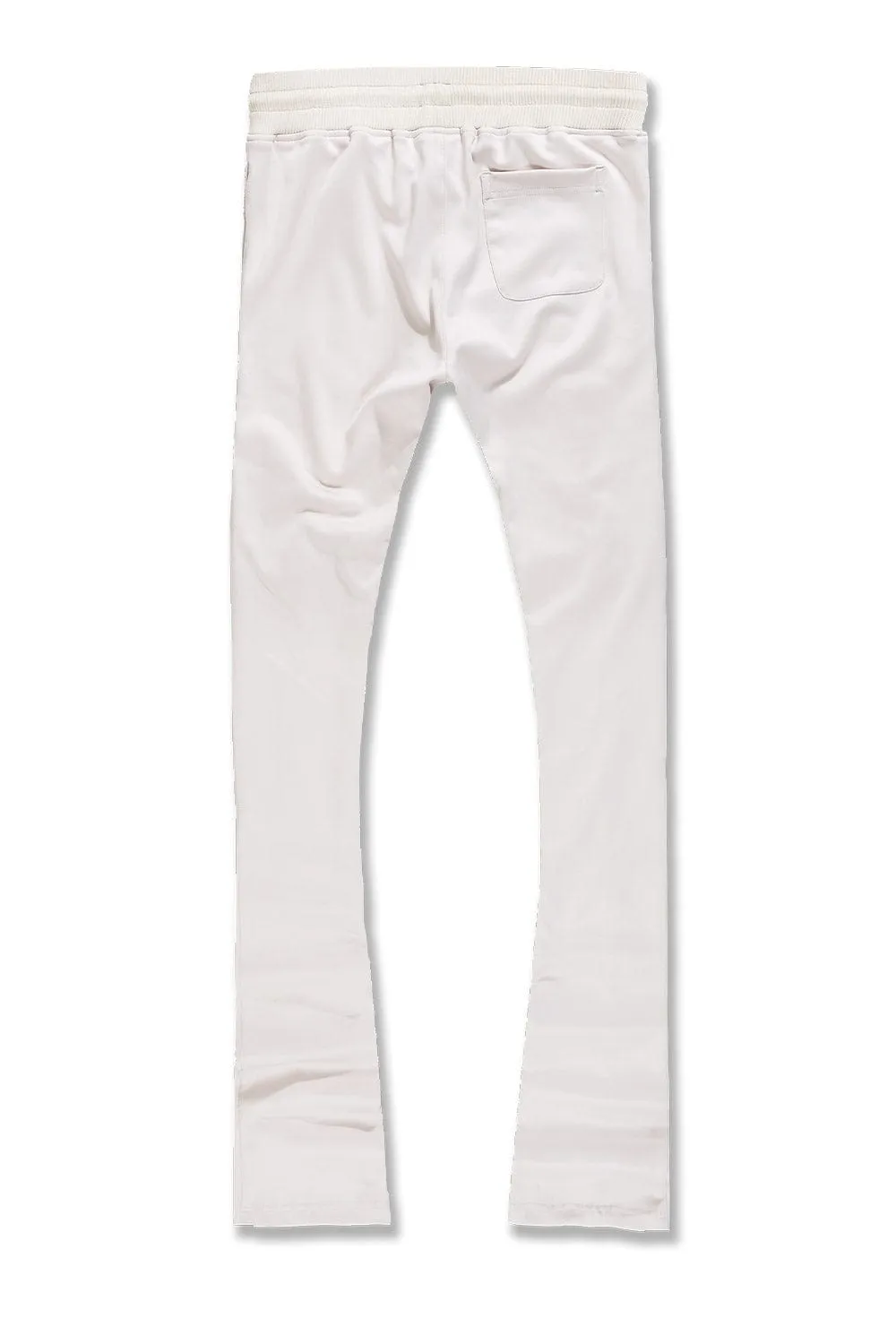 Calabria Stacked Track Pants (Cream)