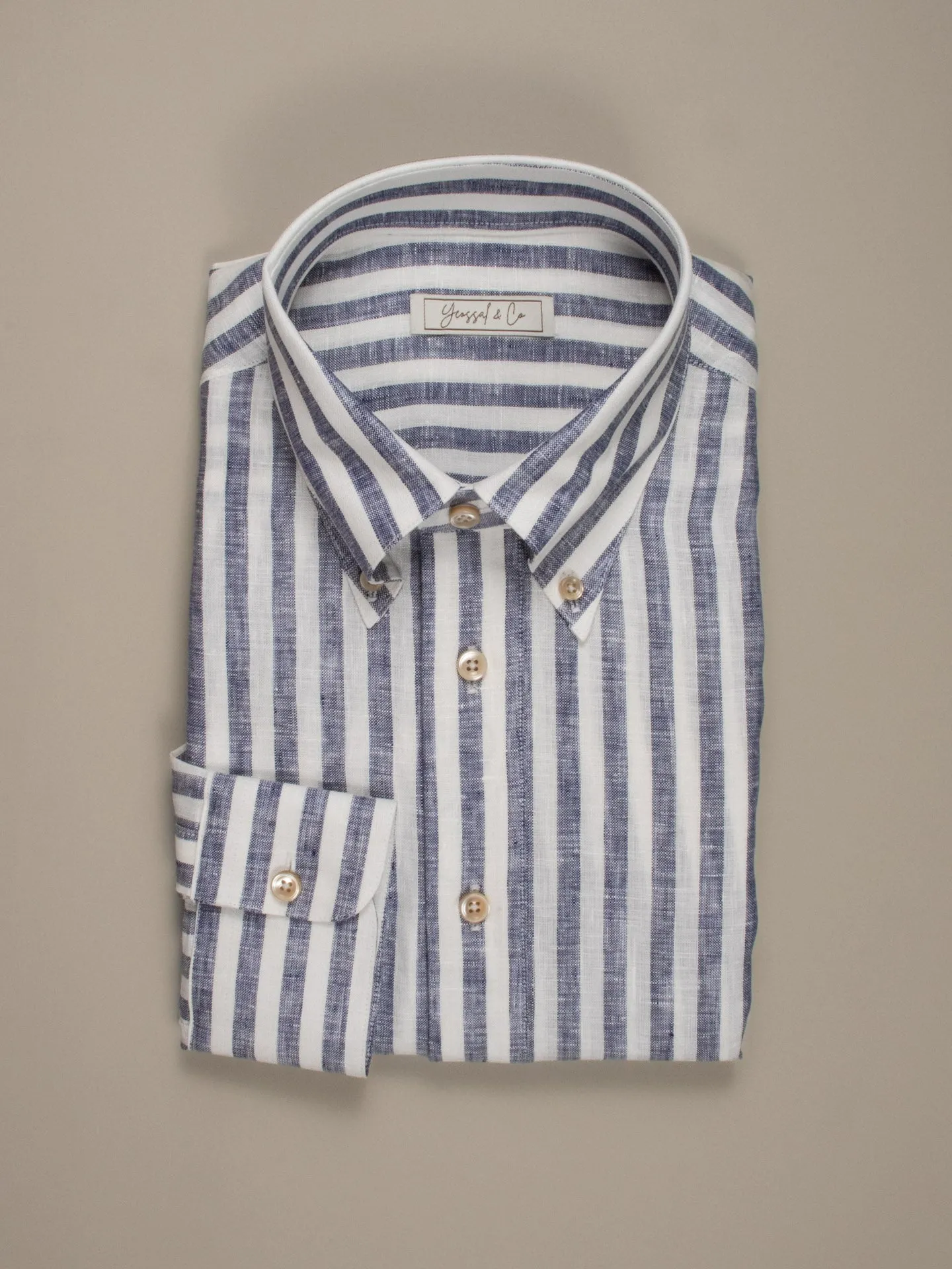 Carlo Bassetti Flash Striped Linen Shirt MSL1742