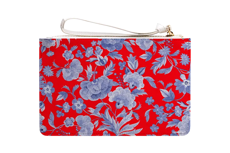 Chartwell Gardens Red Clutch Bag