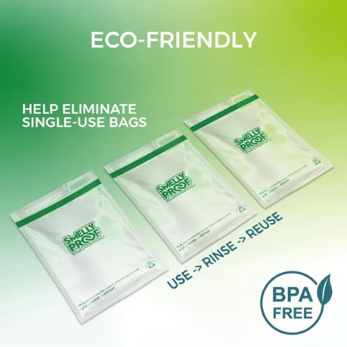 Clear Flat Reusable Bags by Smelly Proof