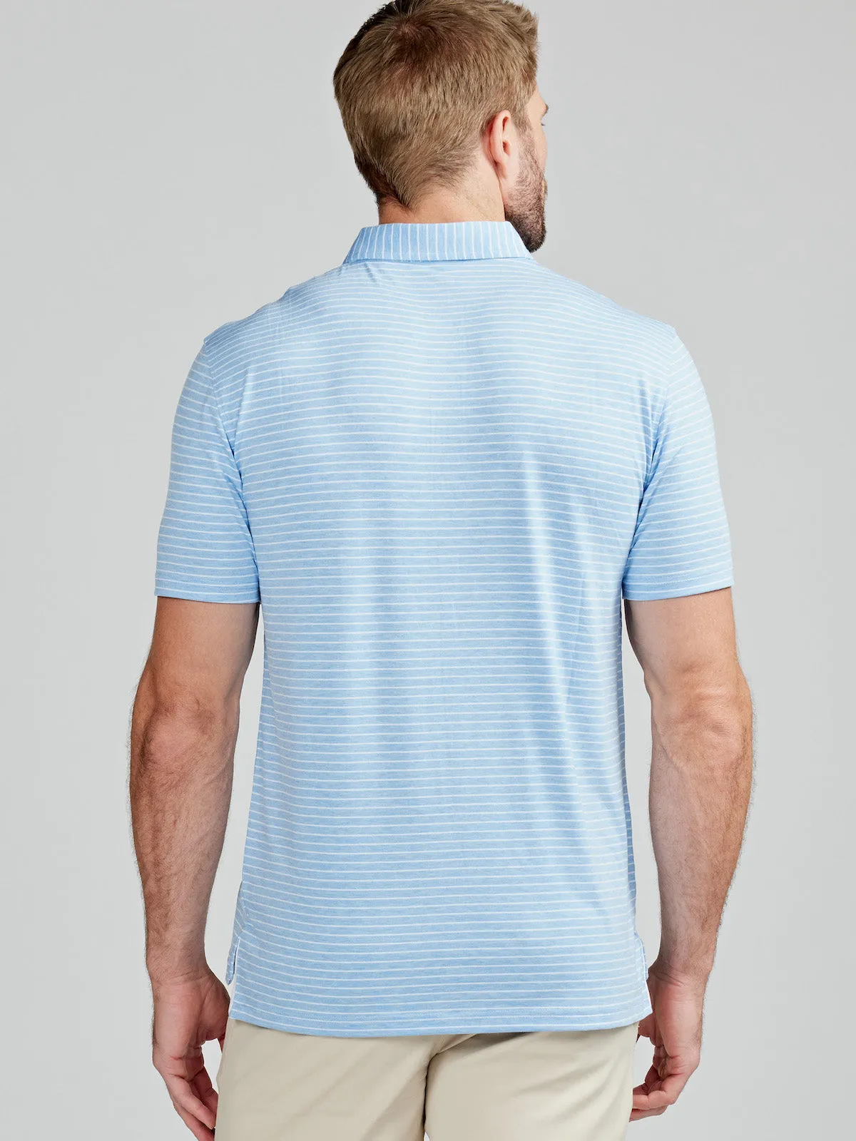 Cloud Lightweight Polo Brookline Stripe