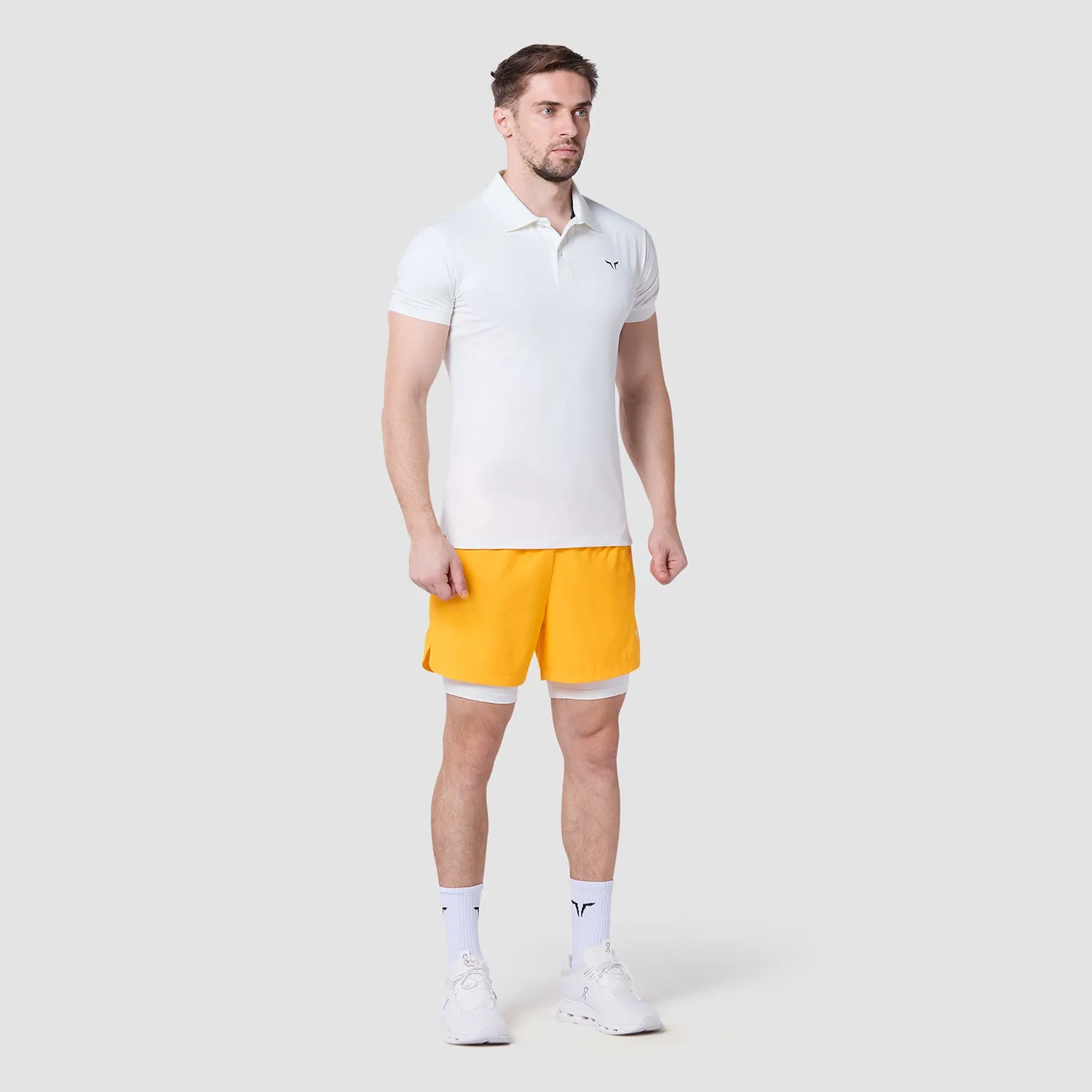 Core Performance Polo - Pearl White