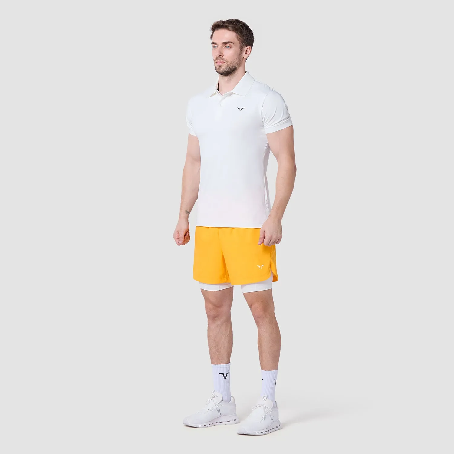 Core Performance Polo - Pearl White