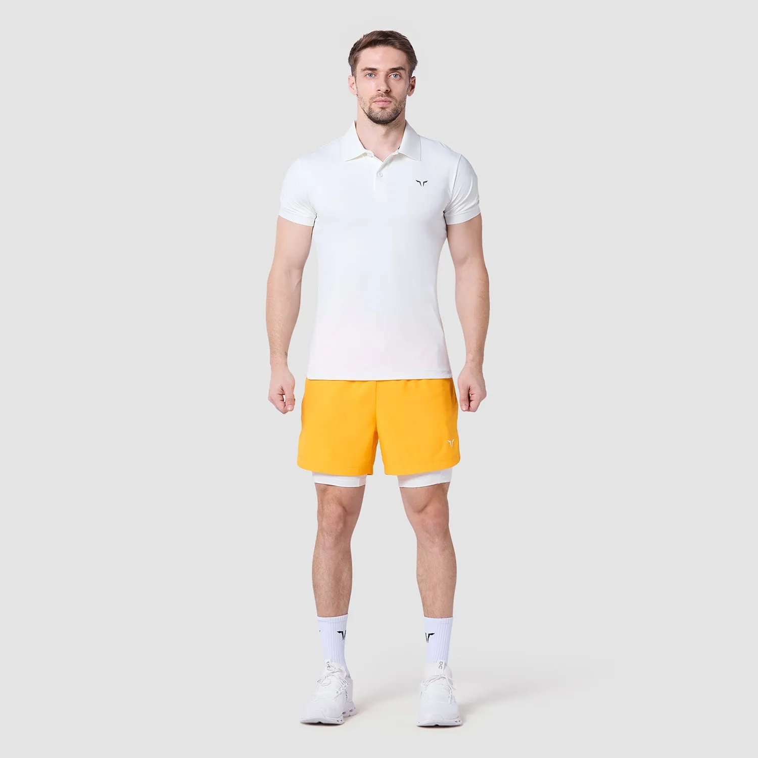 Core Performance Polo - Pearl White