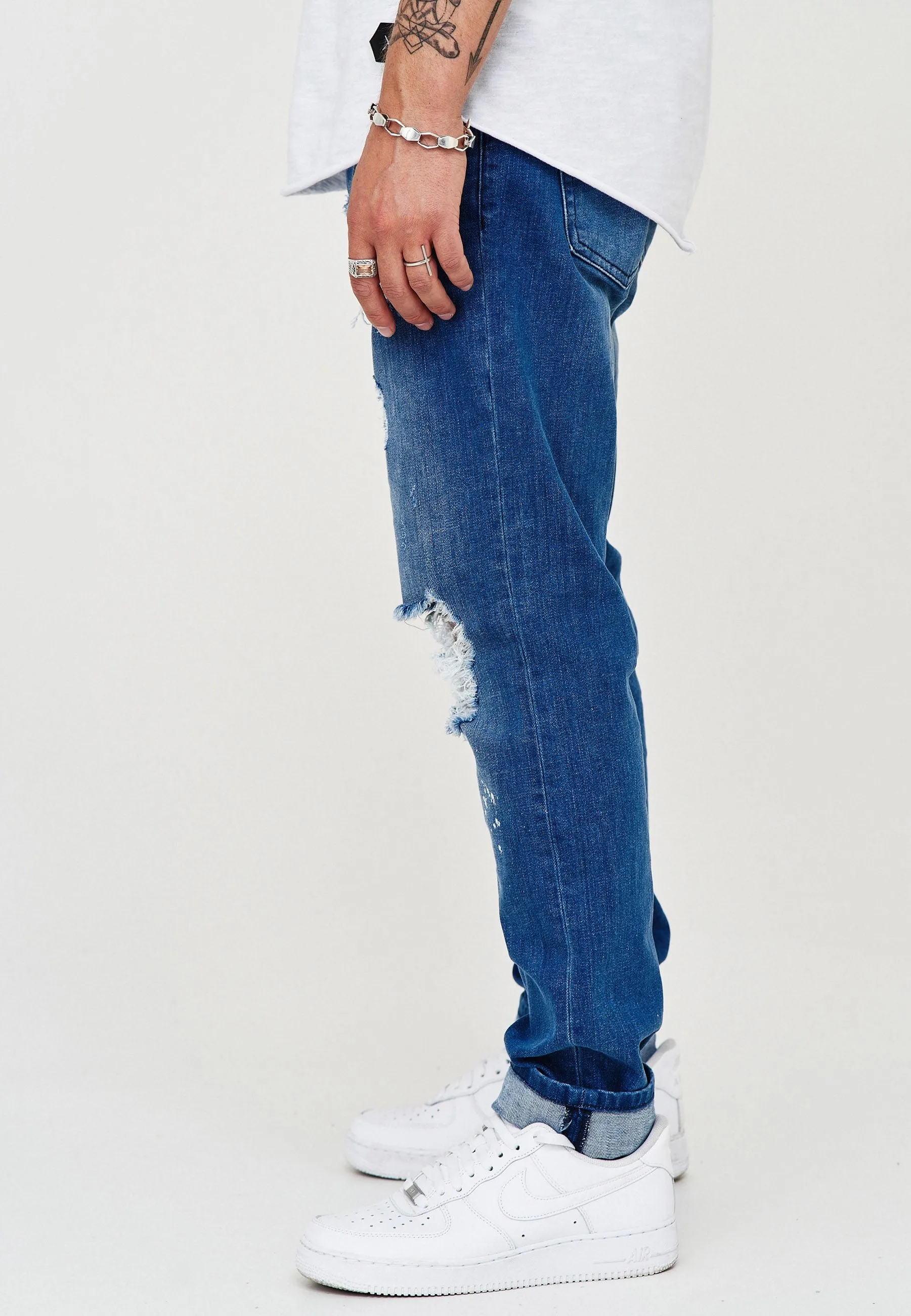 Destroyed Jeans Blau 3296