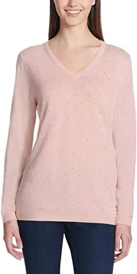 DKNY Women's Strass Embellished Sweater