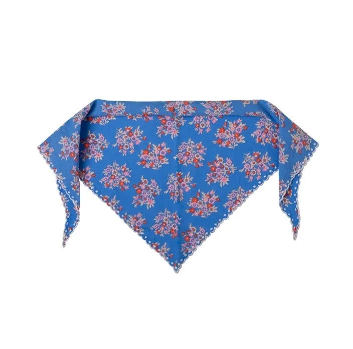 Embroidered Trim Scarf