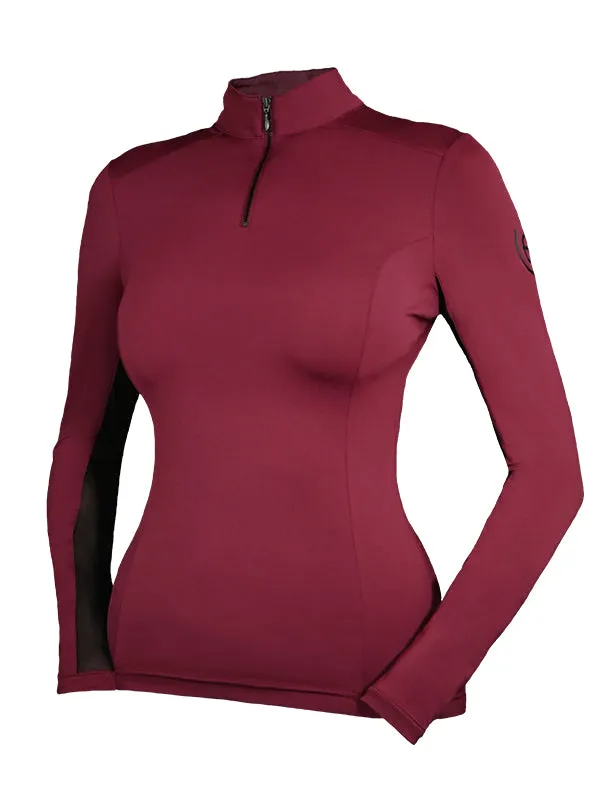 EQUESTRIAN STOCKHOLM AIR BREEZE TOP - BORDEAUX