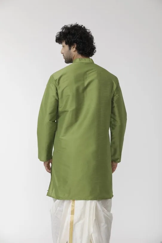 Ethnix - Green Long Kurta for Men | Uathayam