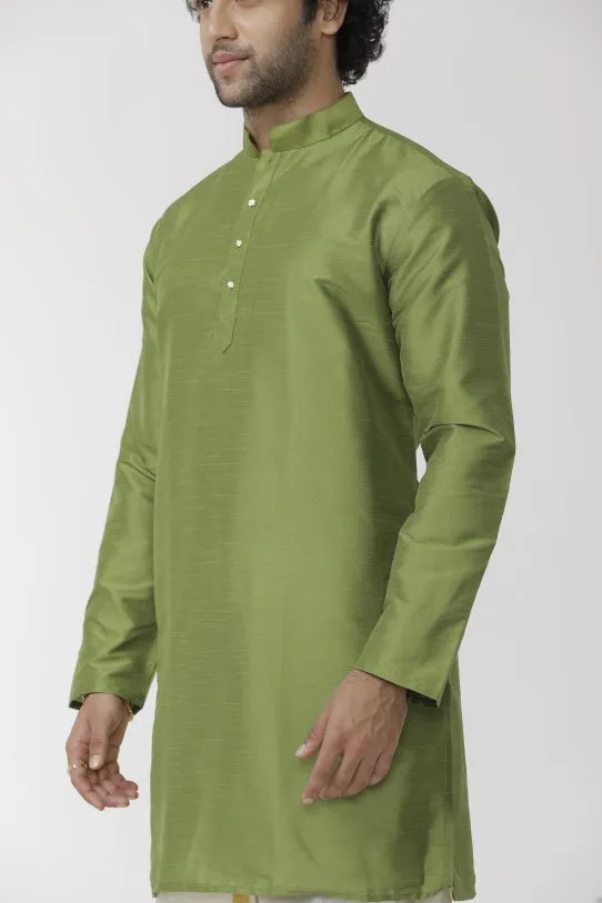 Ethnix - Green Long Kurta for Men | Uathayam