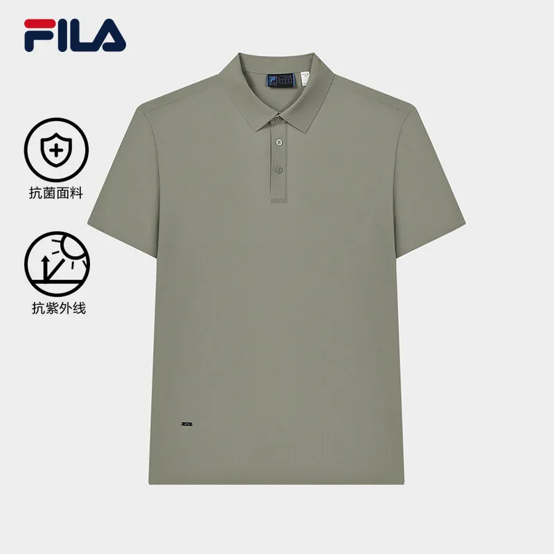 FILA CORE LIFESTYLE BLUE Men Short Sleeve Polo (Ash)