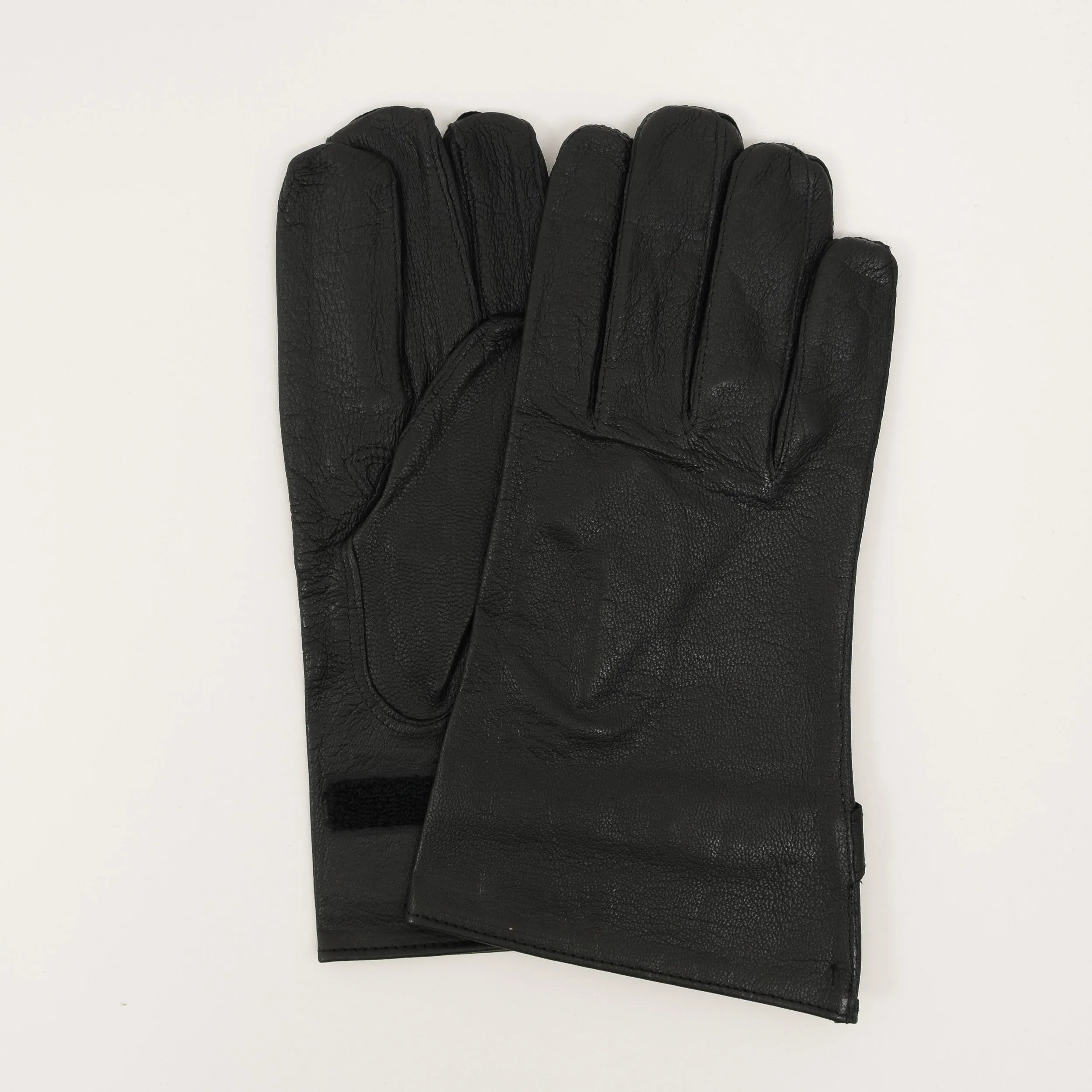 FRENCH BLACK LEATHER GLOVES