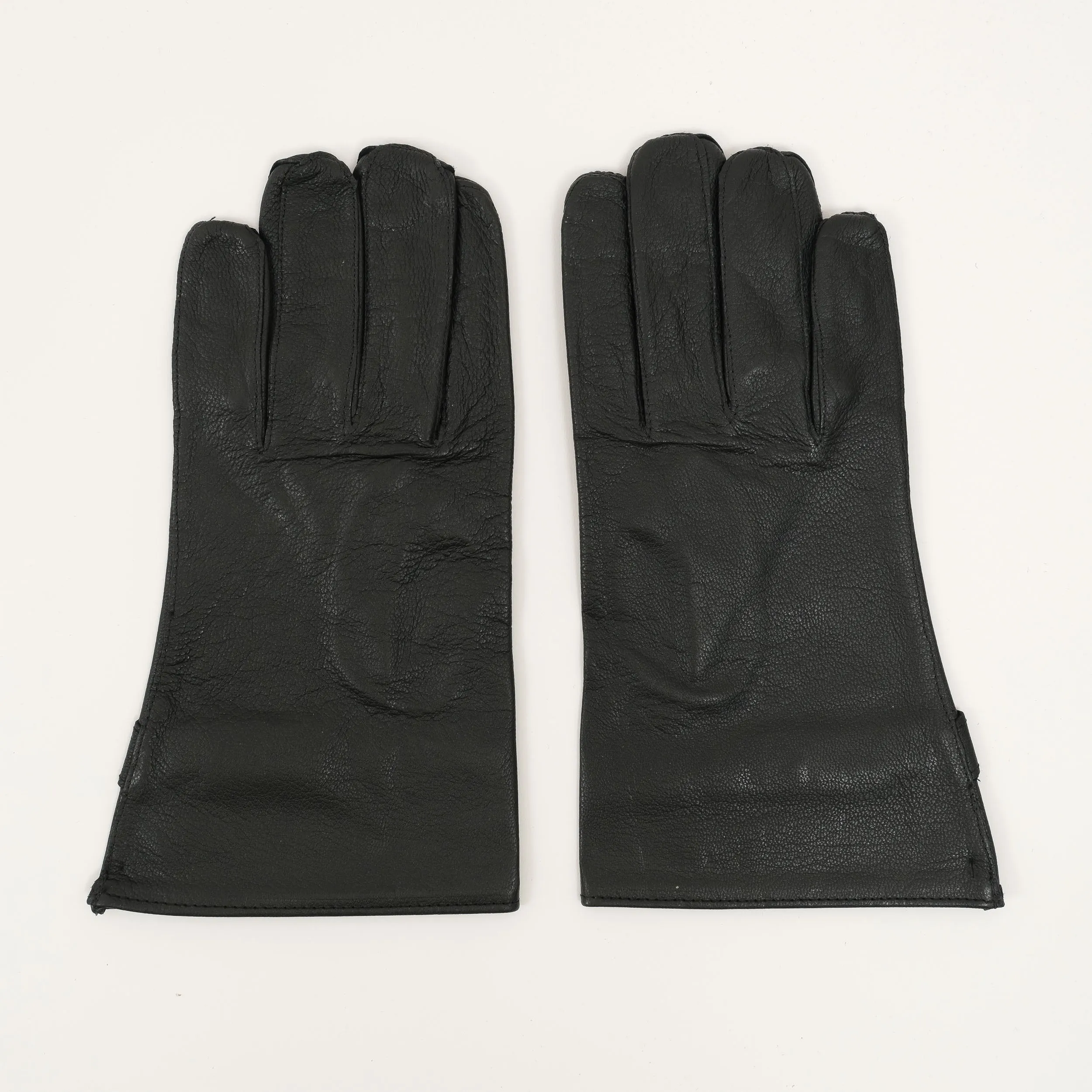 FRENCH BLACK LEATHER GLOVES