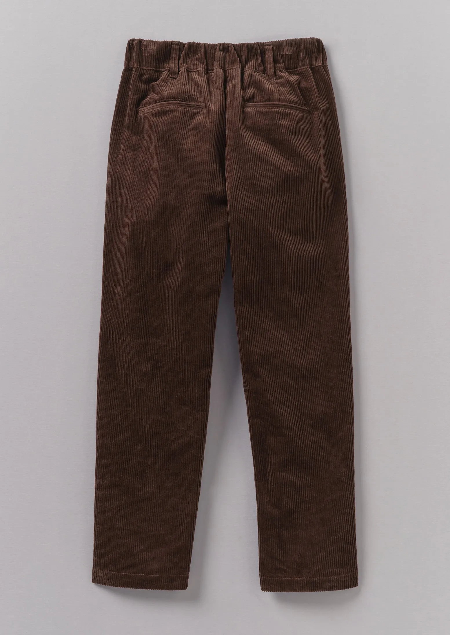 Gabi Organic Cord Pull On Trousers | Chestnut