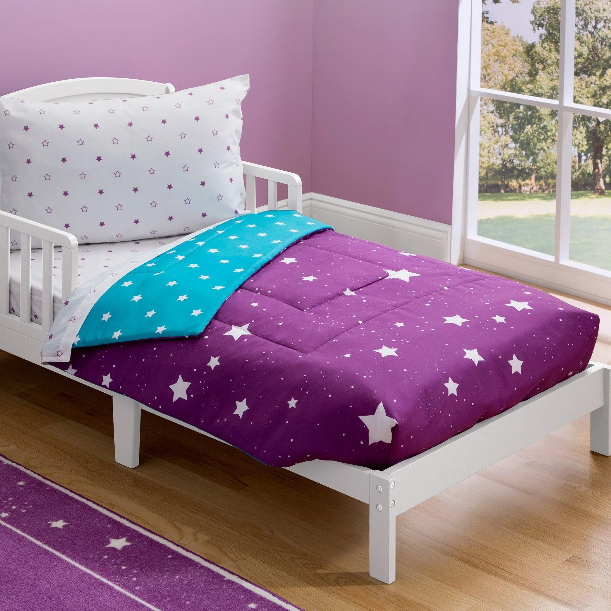 Girls 4-Piece Toddler Bedding Set