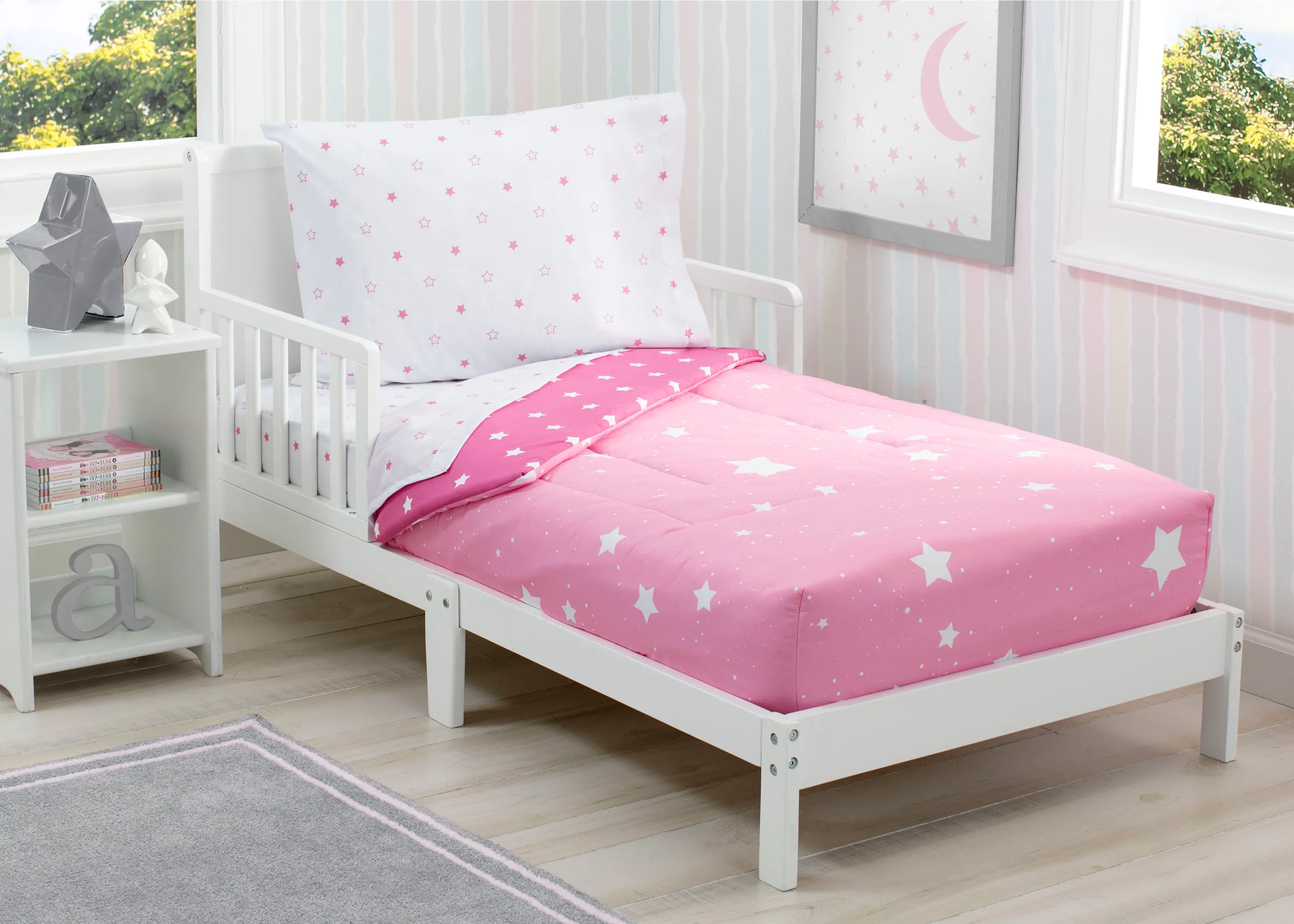 Girls 4-Piece Toddler Bedding Set