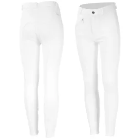 Horze Kids Active Silicone Grip Full Seat Breeches (White)