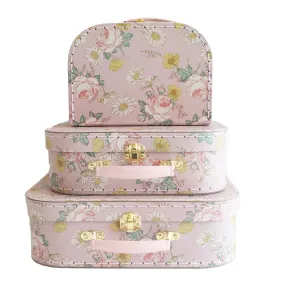 Kids Carry Case Set - Large Floral ( SOLD AS SET OF 3 )