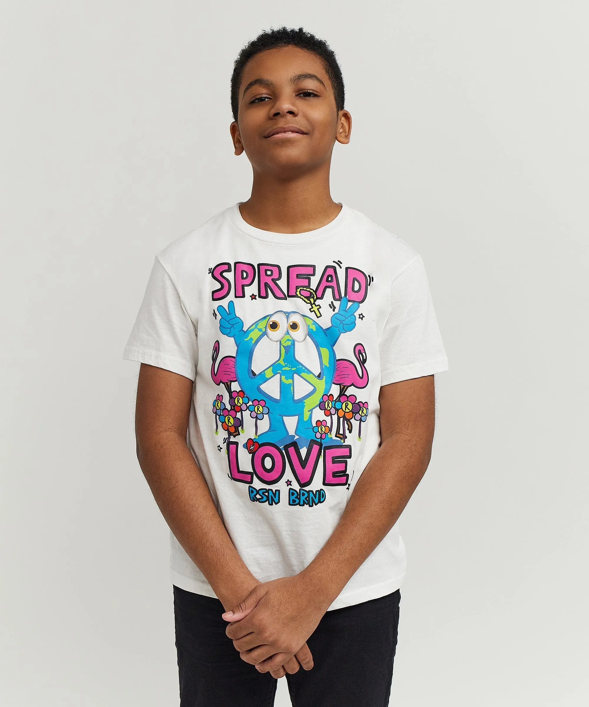 Kids Spread Love Tee - White