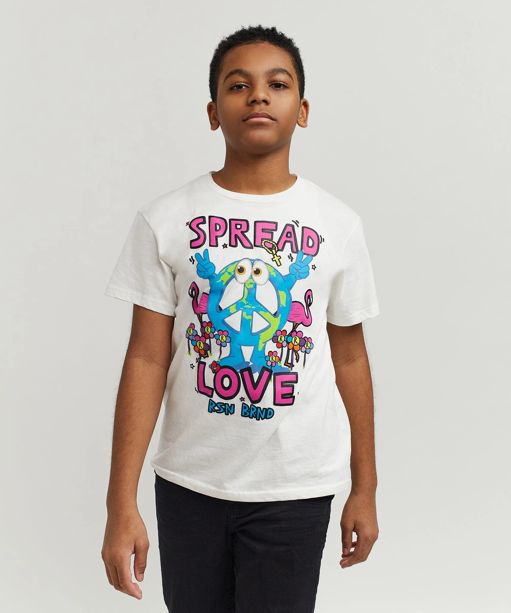 Kids Spread Love Tee - White