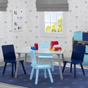 Kids Table and Chair Set (4 Chairs Included)