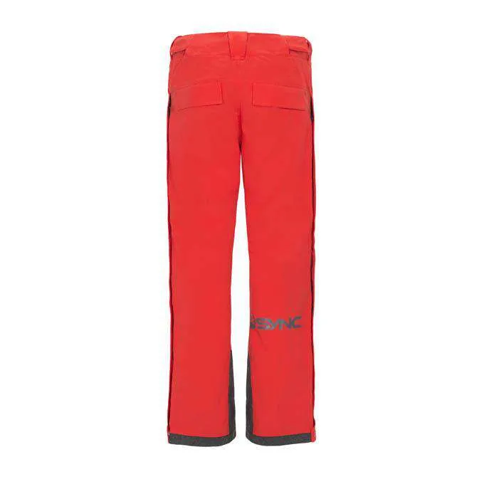 Kid's Top Step Side Zip Ski Pant - Red