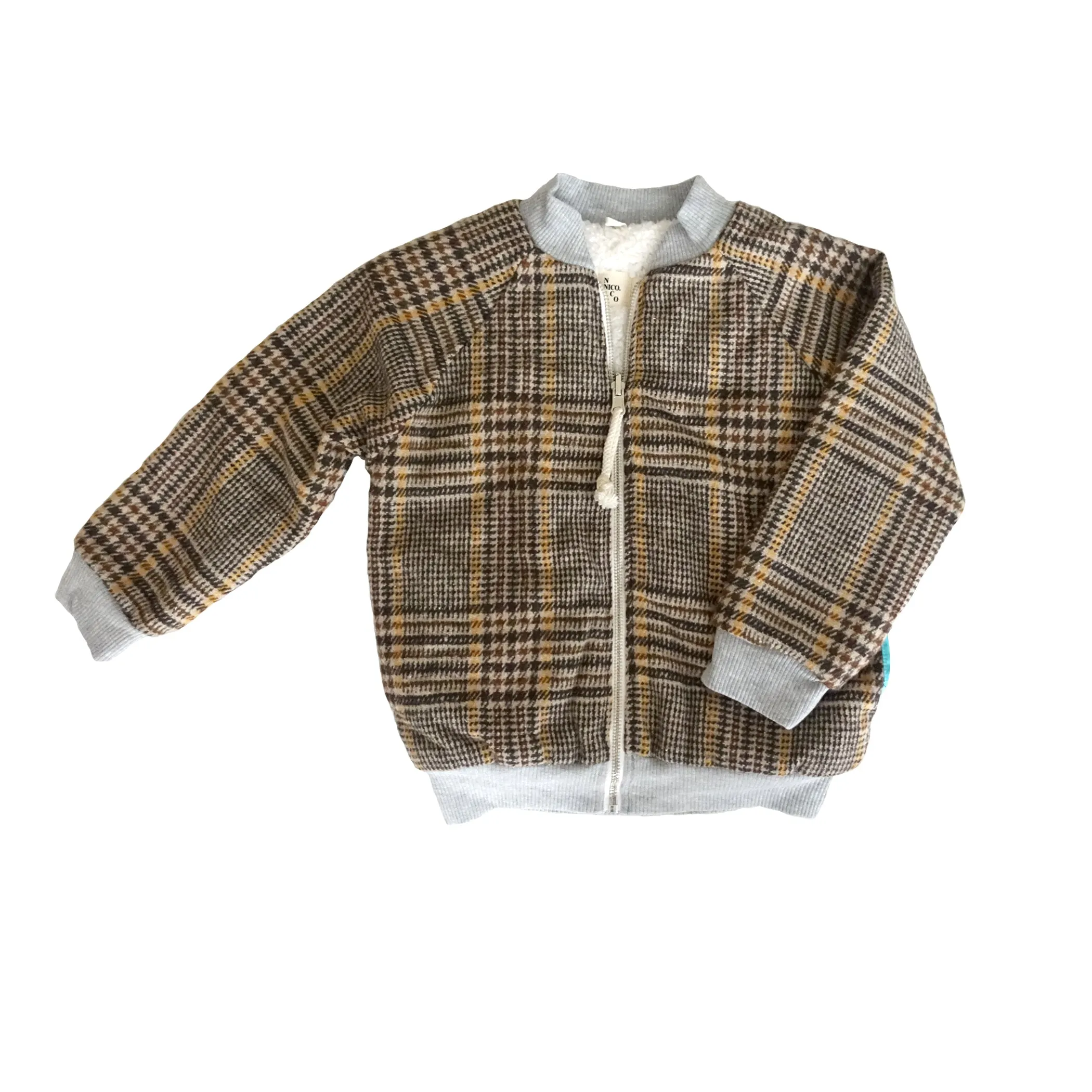 Lhasa Plaid Reversible Bomber