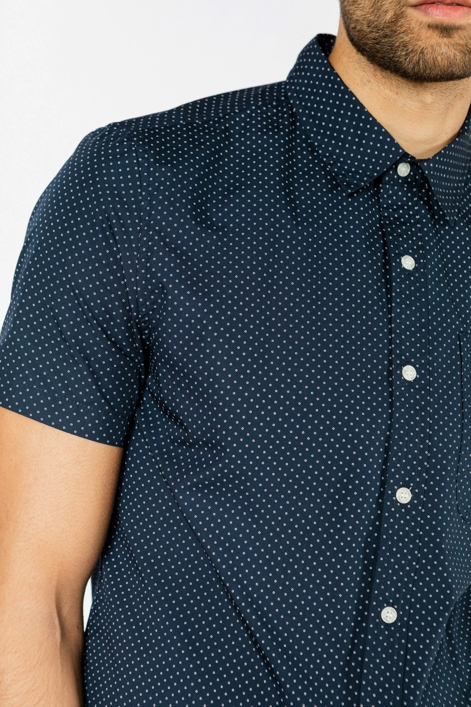 Malcolm Shirt / Navy Dot