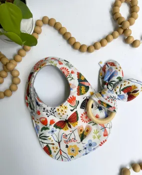 Mary's Garden Bib and Teether Set