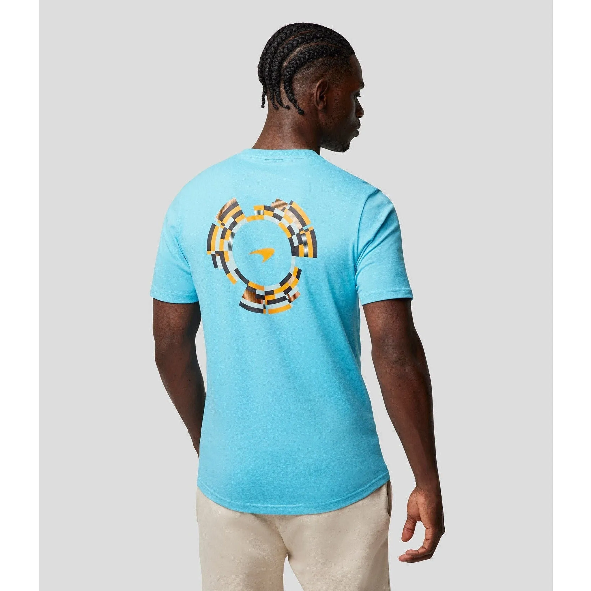 McLaren F1 Men's Dynamic T-Shirt - Cloud Blue/Aquarius/Papaya