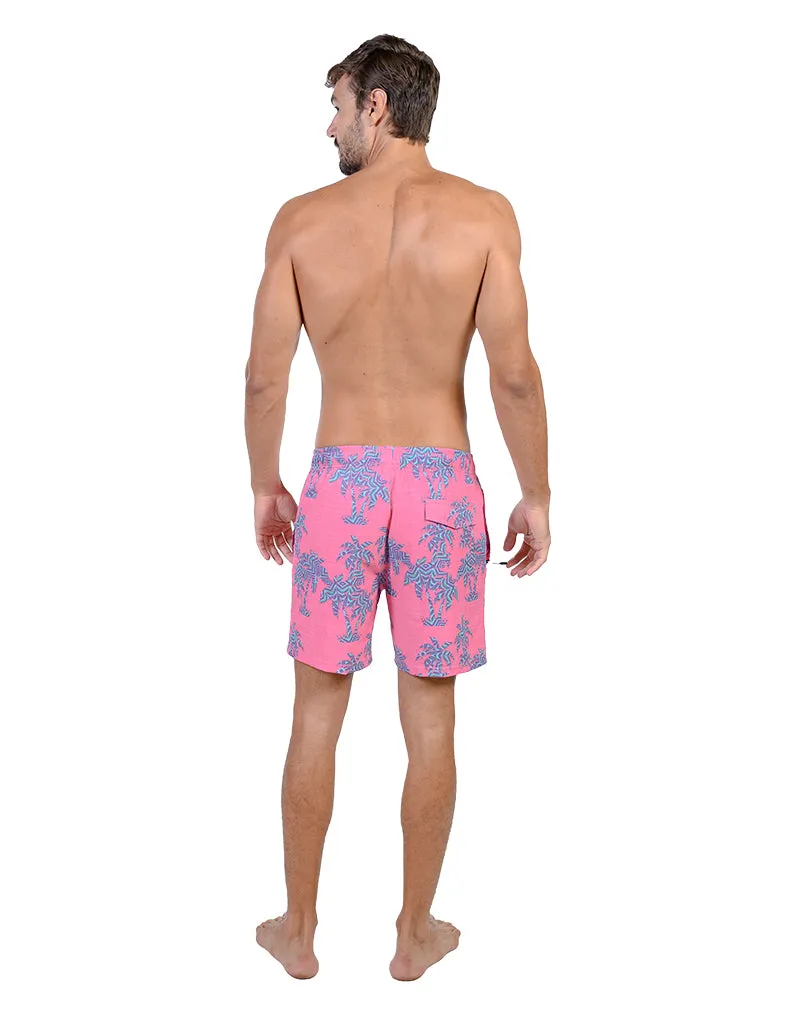 Men's 4-way stretch shorts with full boxer lining inside