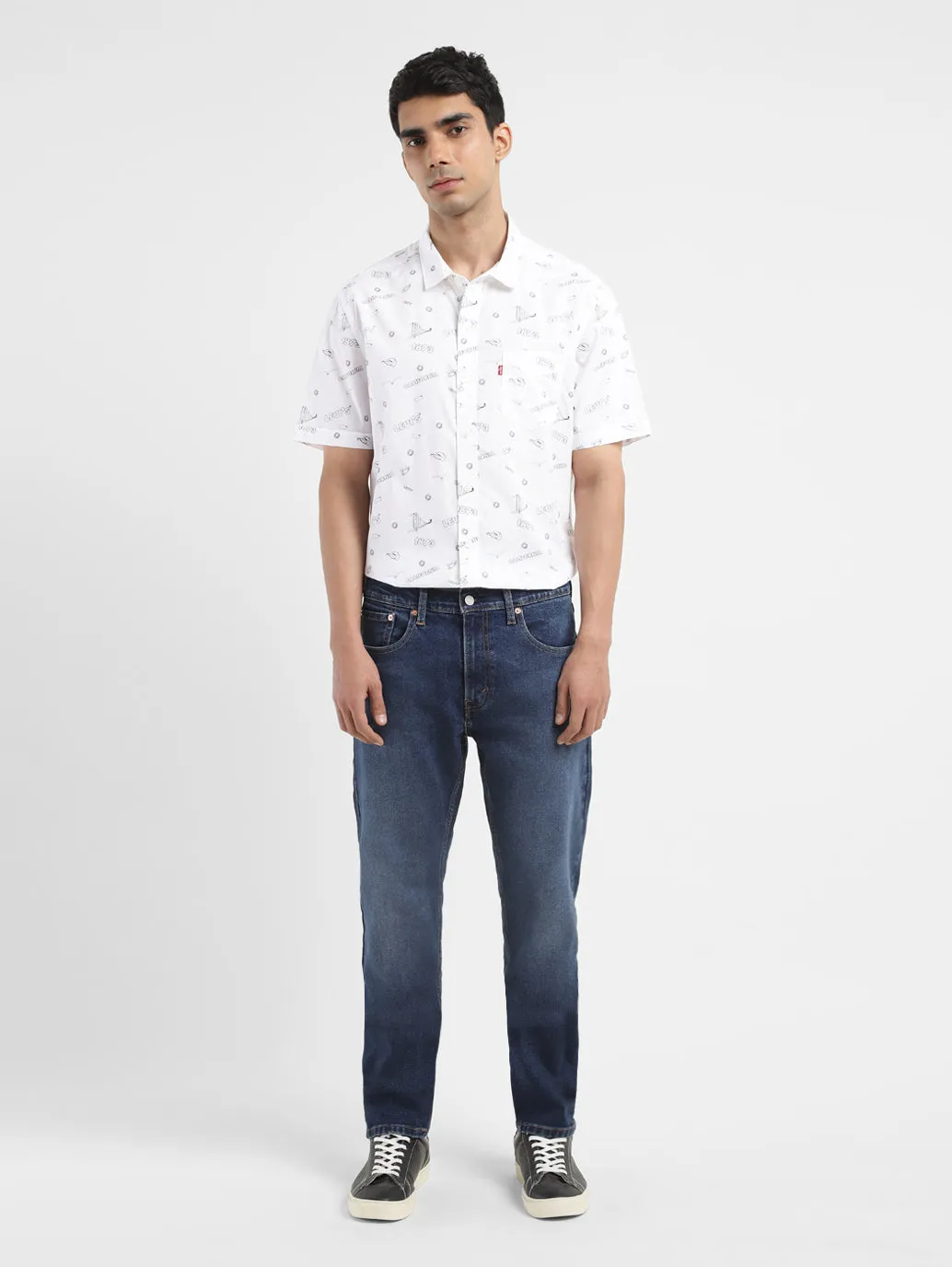 Men's All Over Printed Slim Fit Shirt