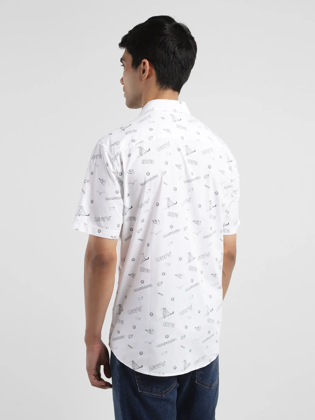 Men's All Over Printed Slim Fit Shirt