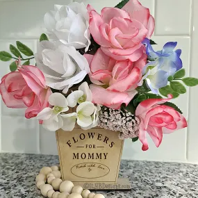 Mother's Day Wood Flower Holder