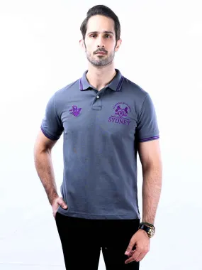 Nabeel & Aqeel Spartan Champions Of The World Polo Shirt Grey NASP0022