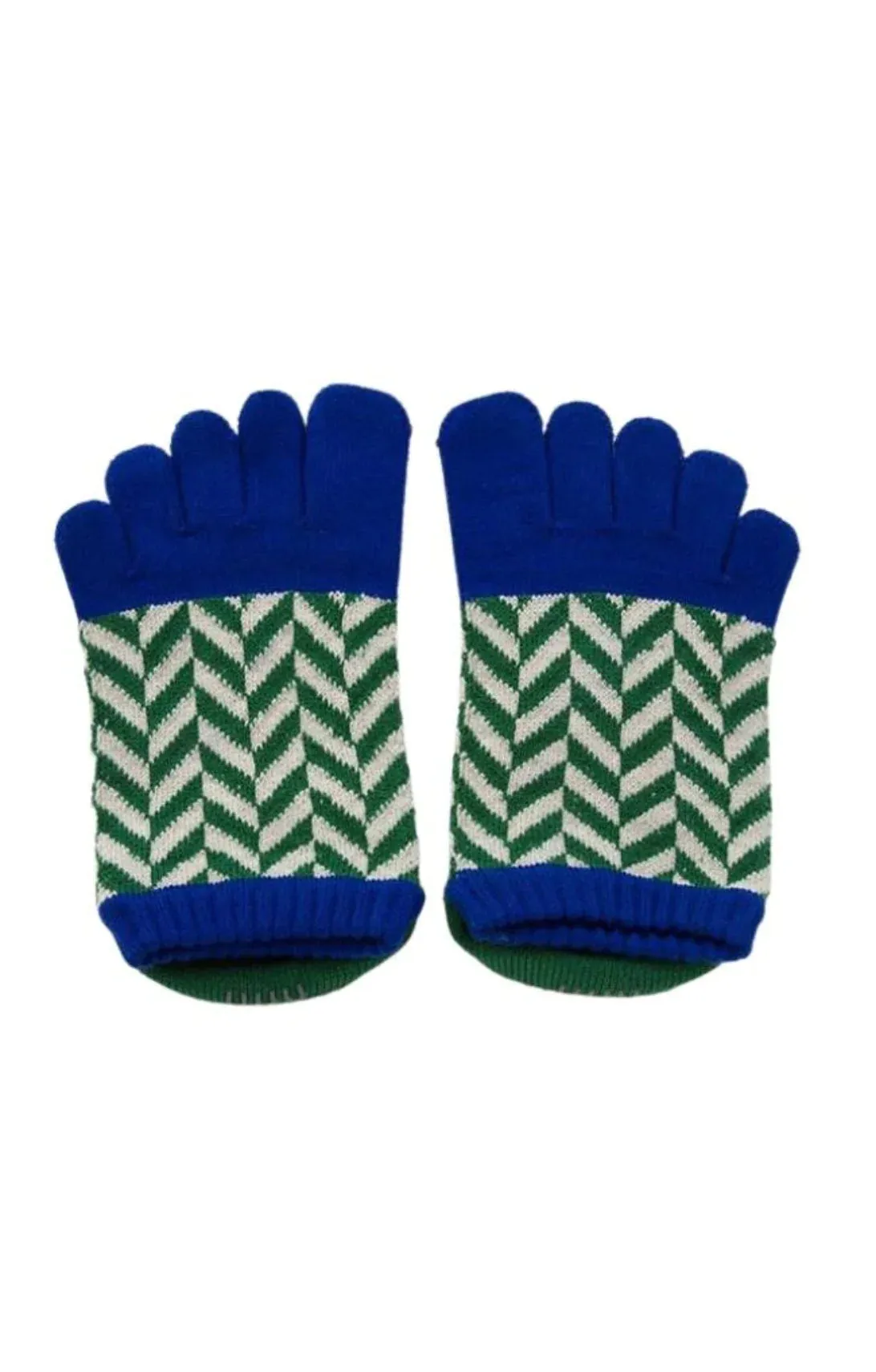 Organic Cotton Herringbone Footie Grip Socks