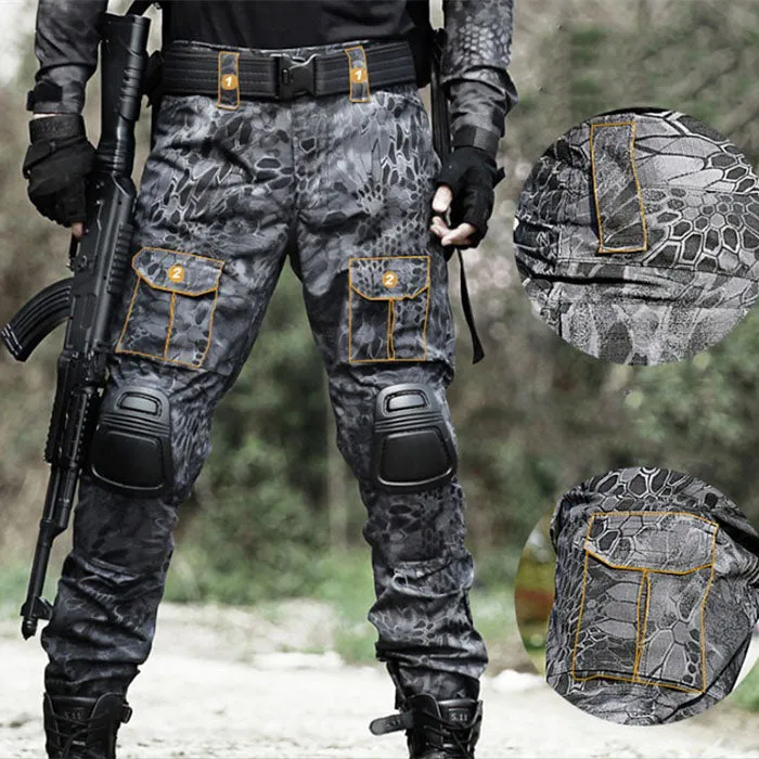 Pocket Python Men's Pants(with Knee Pads)