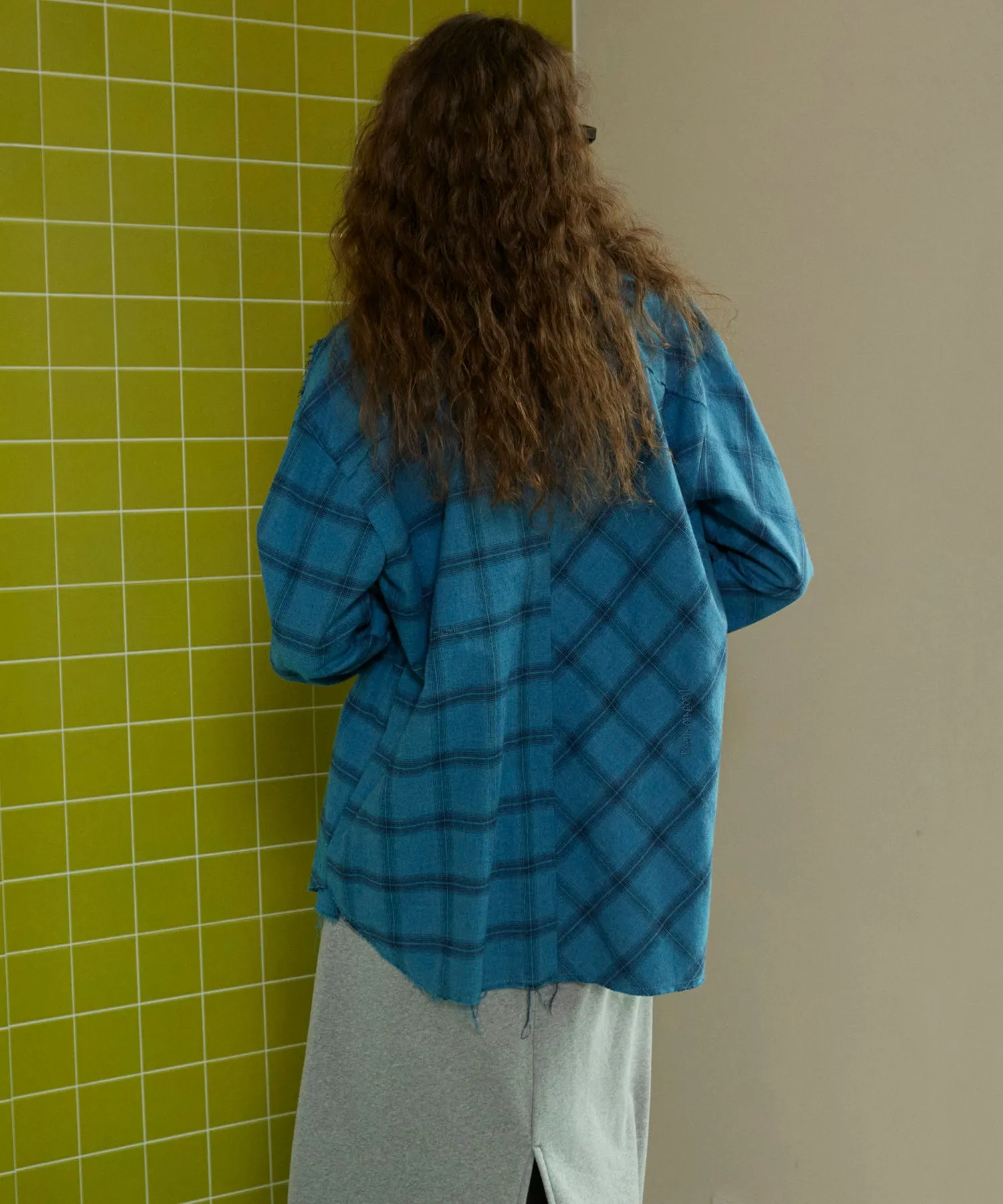 Random Checkered Oversized Shirt