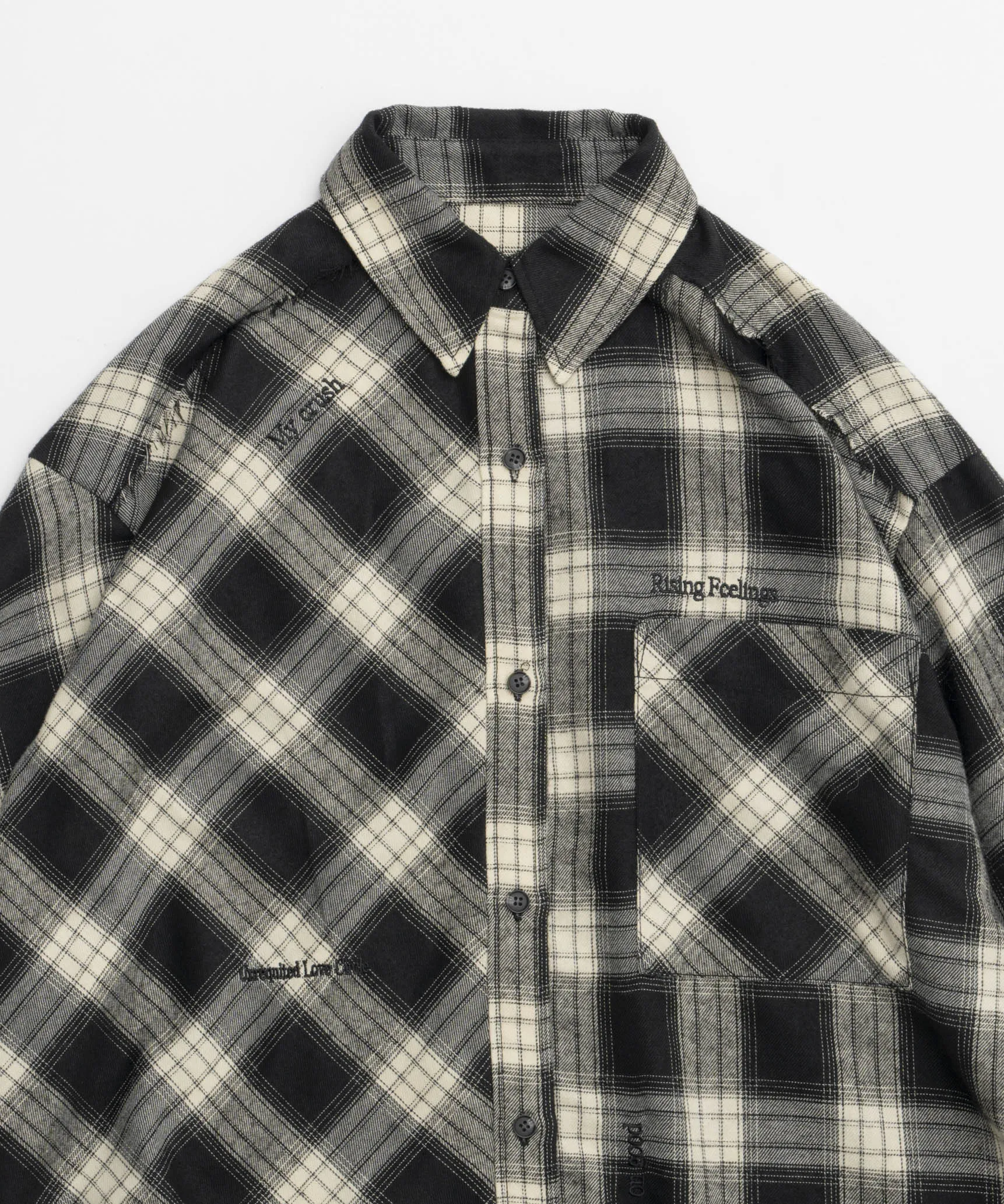 Random Checkered Oversized Shirt