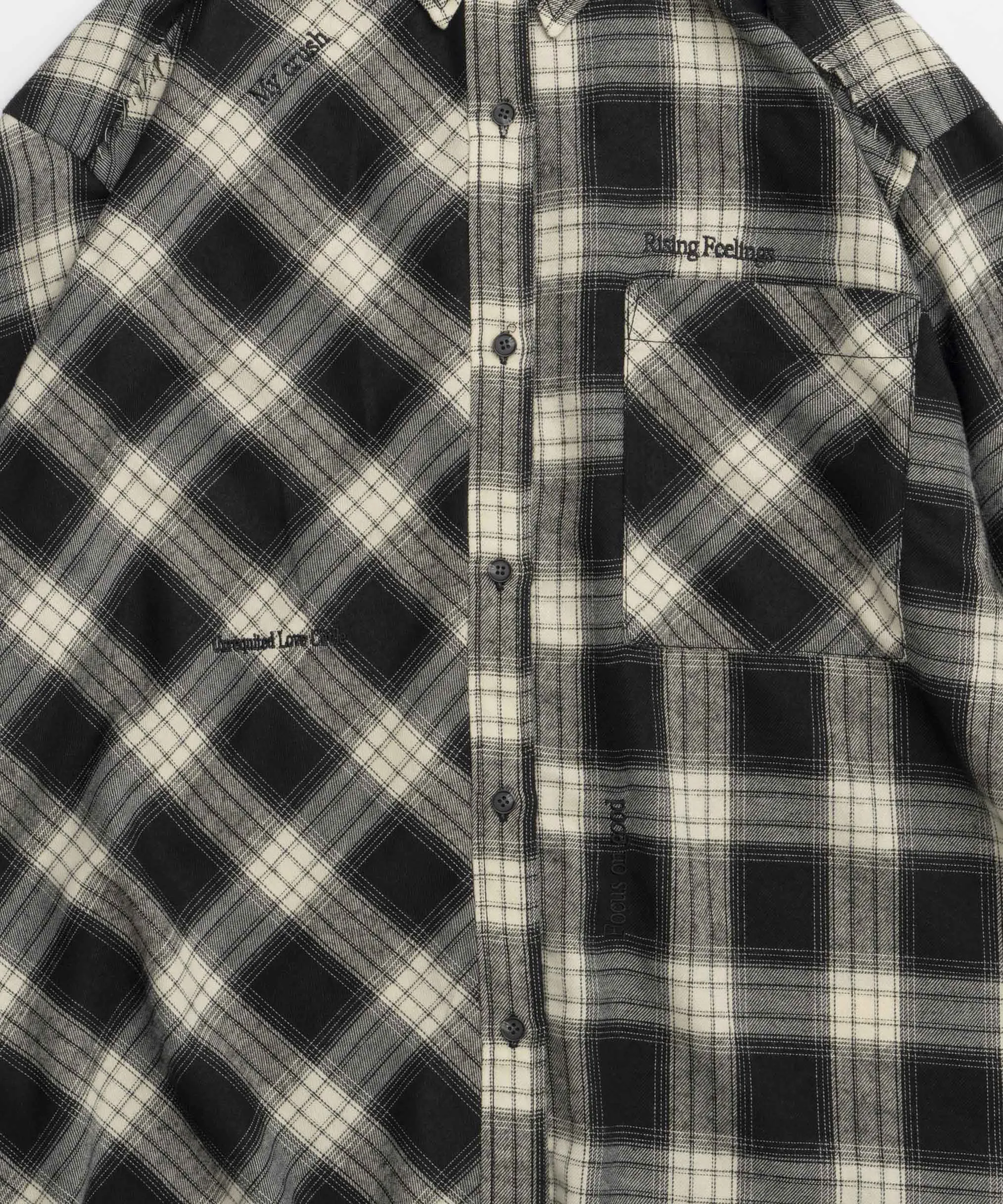 Random Checkered Oversized Shirt