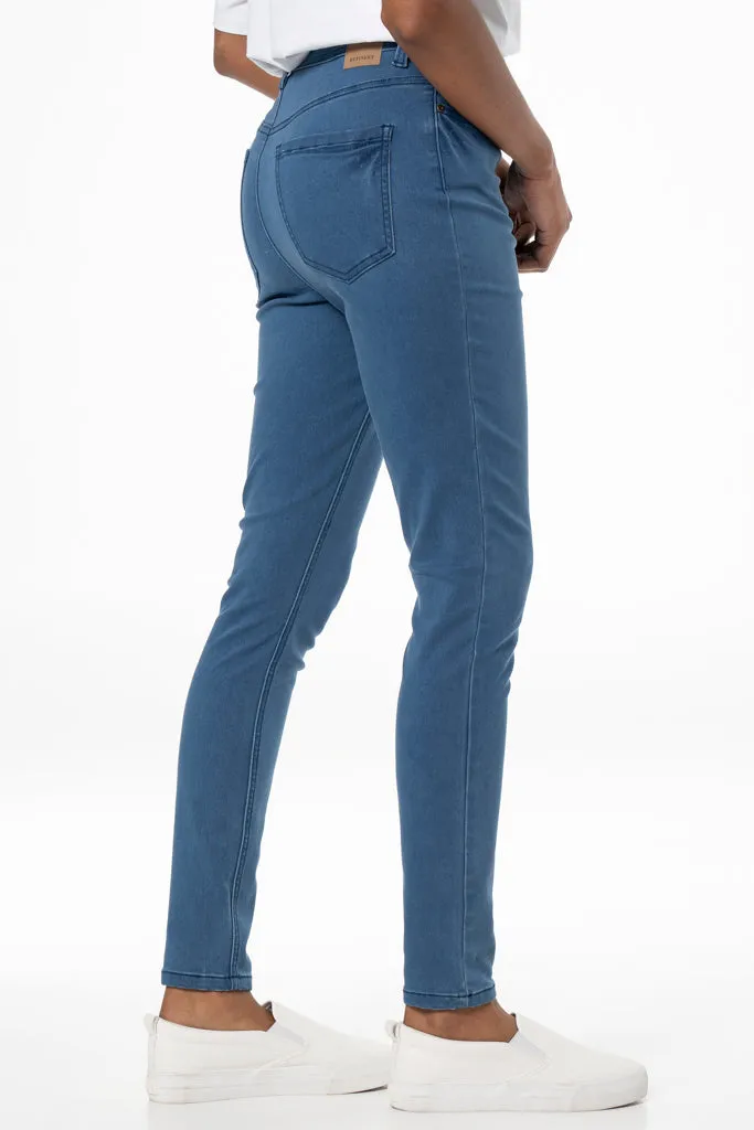 Rf09 Hi-Waisted Skinny Jeans _ 140823 _ Mid Wash