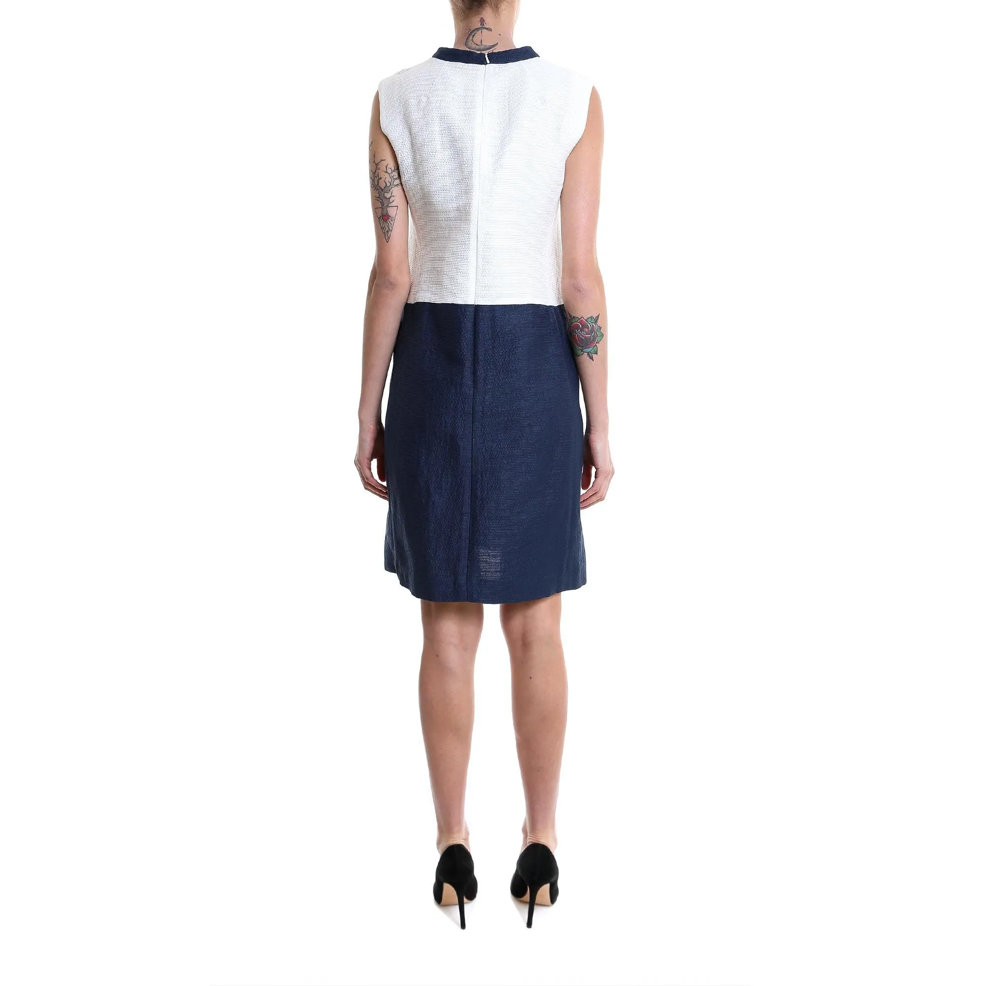 'S Max Mara Contrasting Paneled Dress