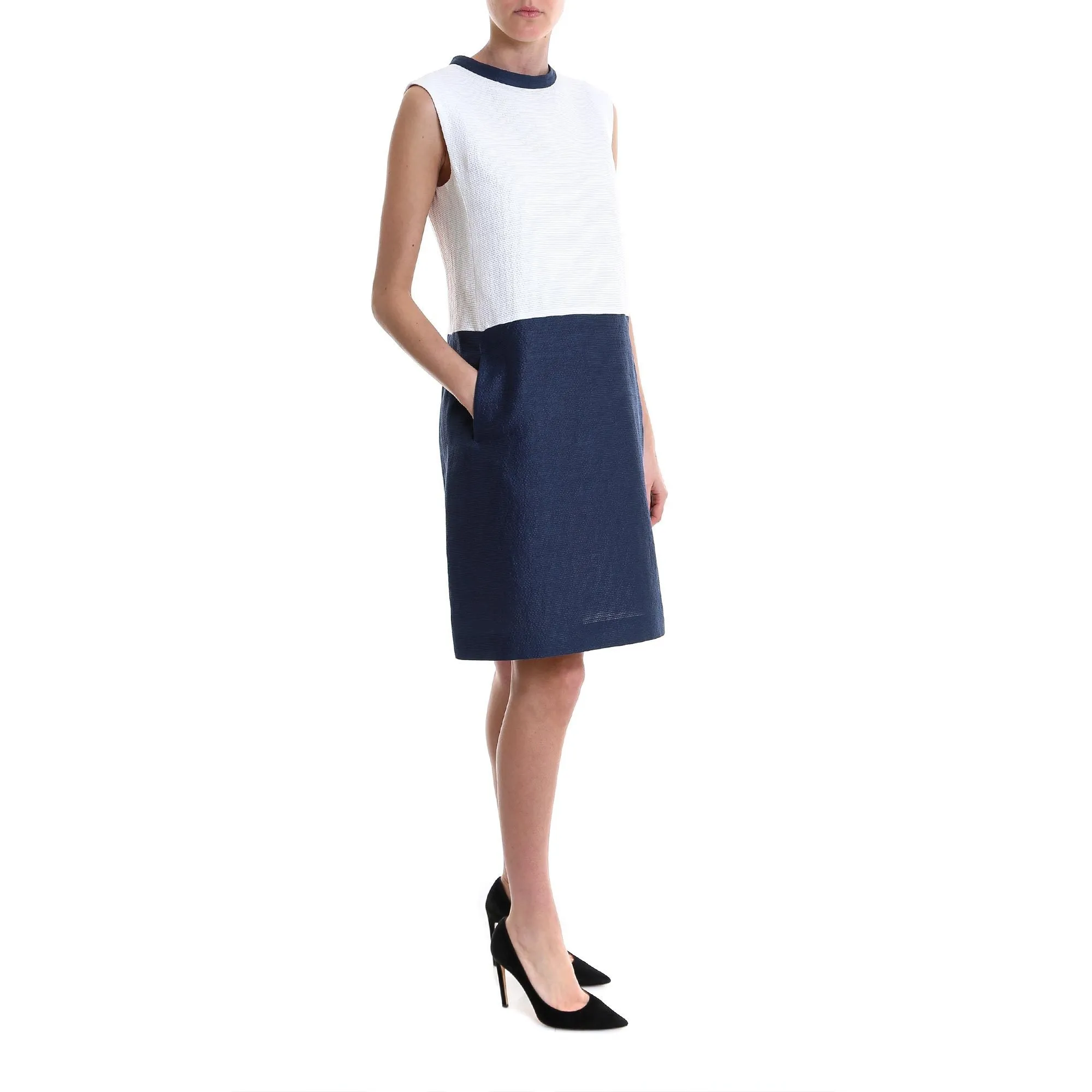 'S Max Mara Contrasting Paneled Dress