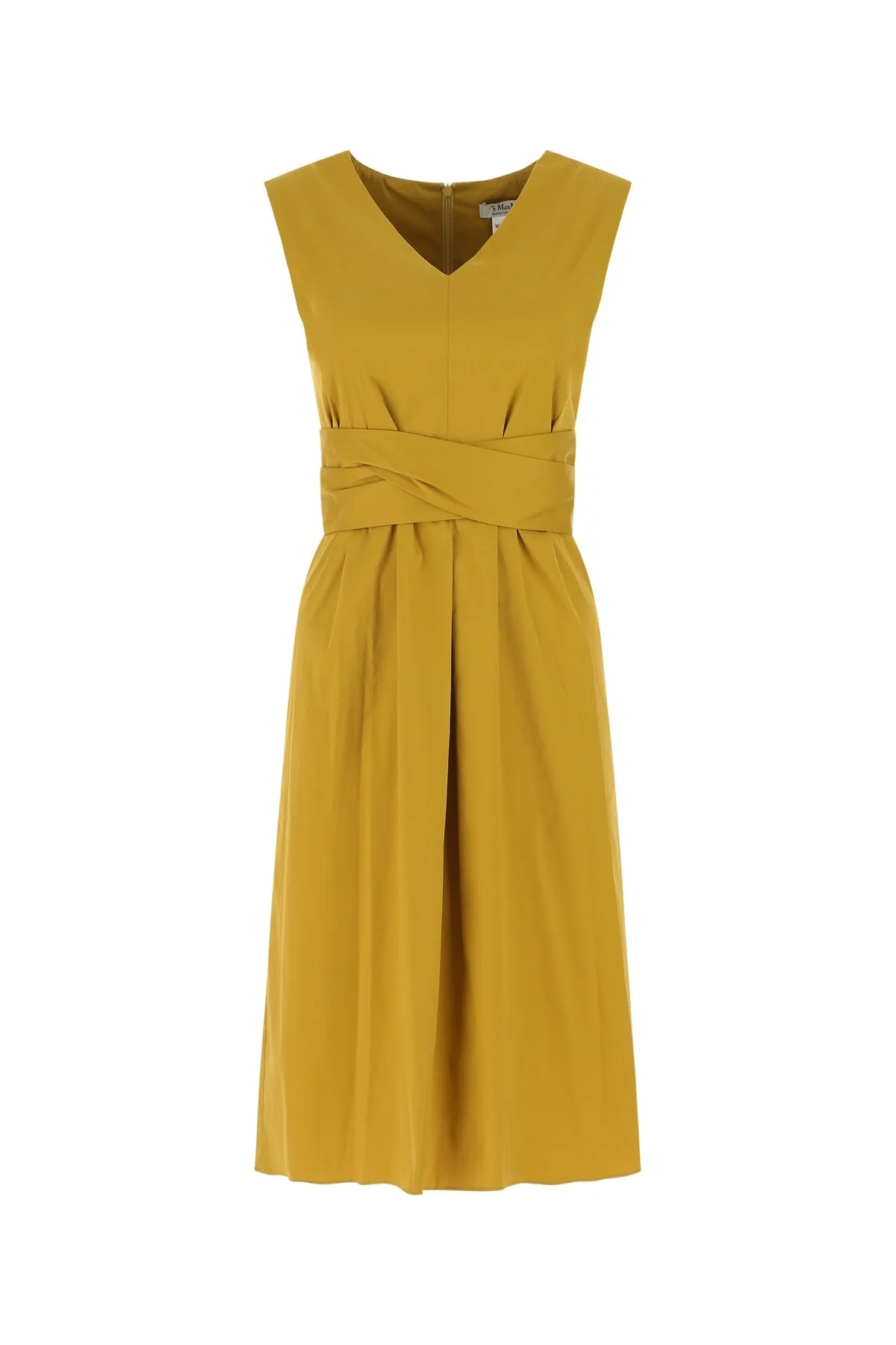 'S Max Mara Estremo Tie Belt Sleeveless Dress