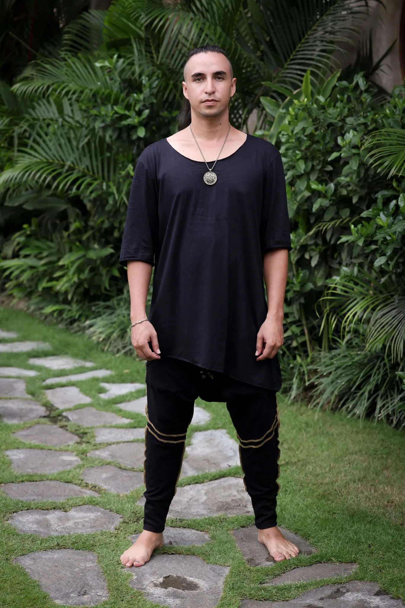 SAUDARA Pants - Baggy Slim Leg Bamboo Drop Crotch Joggers