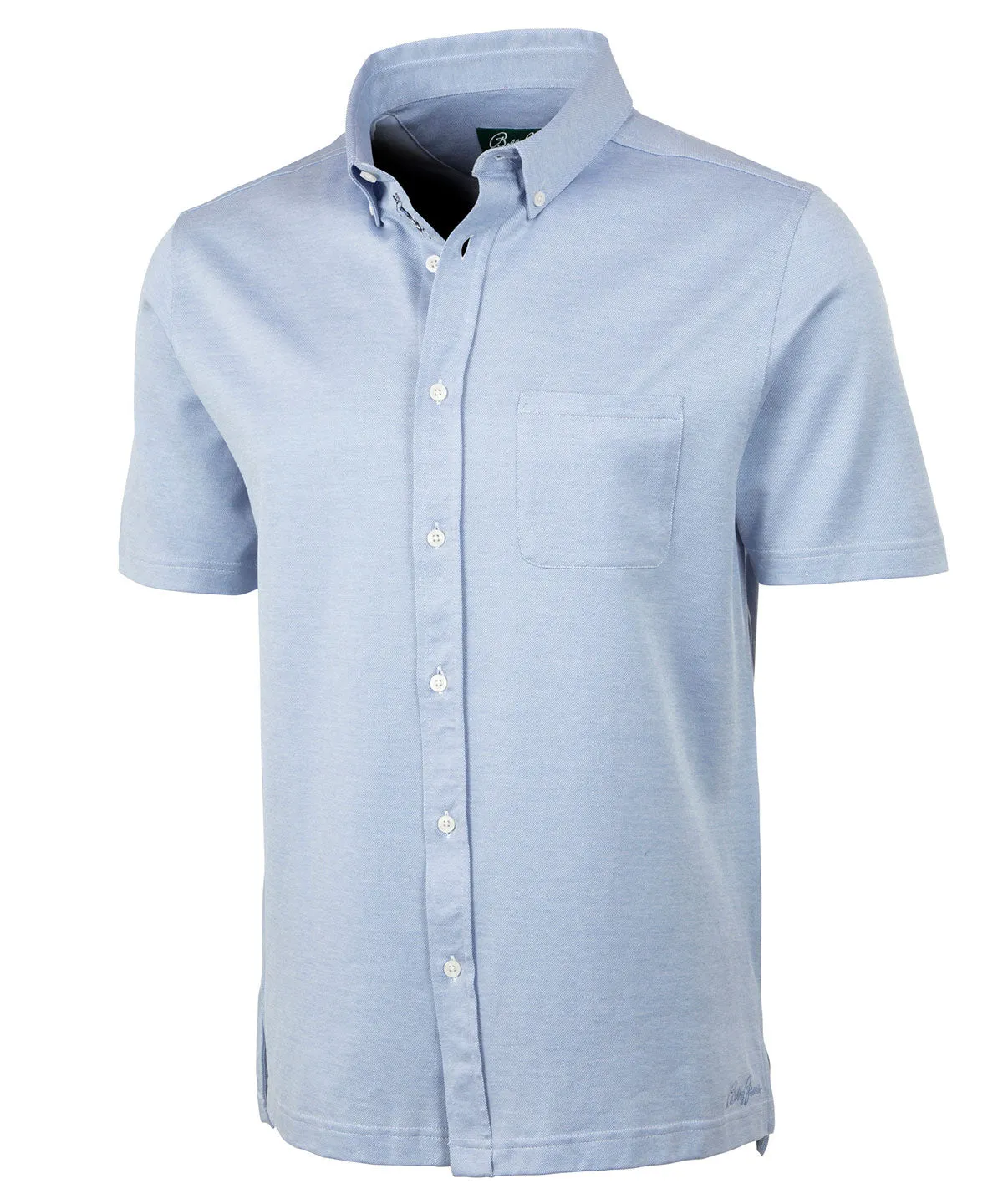 Signature Cotton Knit Short-Sleeve Cabana Sport Shirt